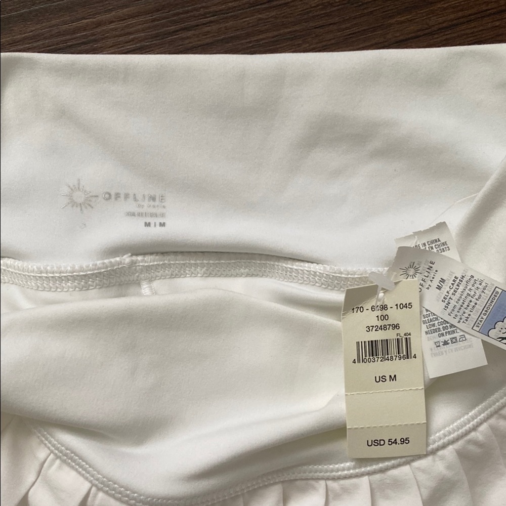 OFFLINE By Aerie Real Me Pleated Flowy Short - White - Picture 2 of 3